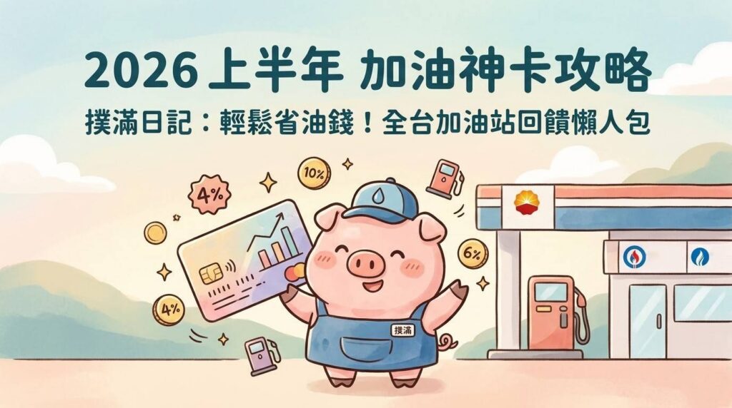 2026 加油省錢全攻略：上半年最強信用卡回饋懶人包