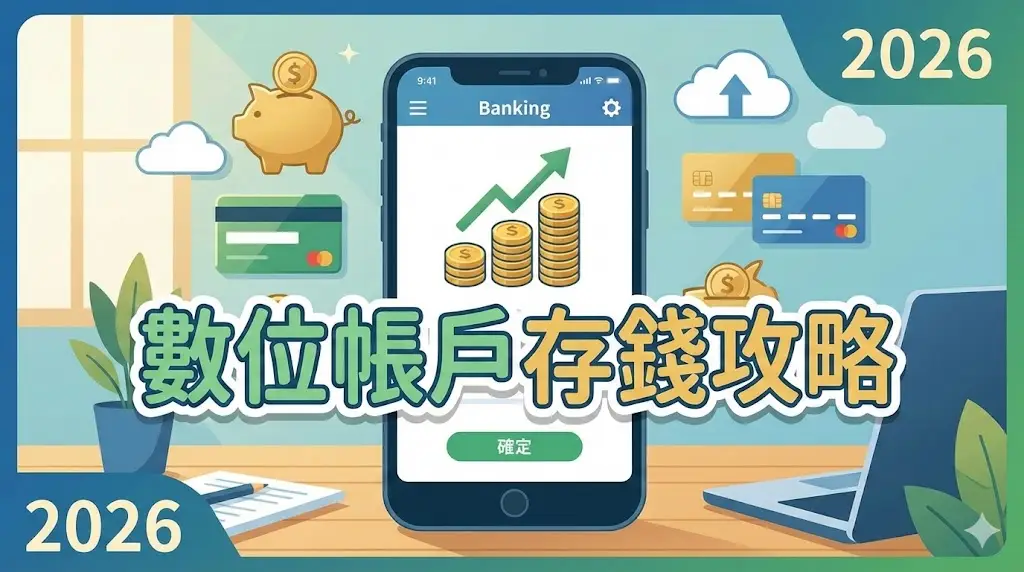 【數位帳戶】2026年27家高利活儲數位帳戶大解析!!  享最高15%高利率活存