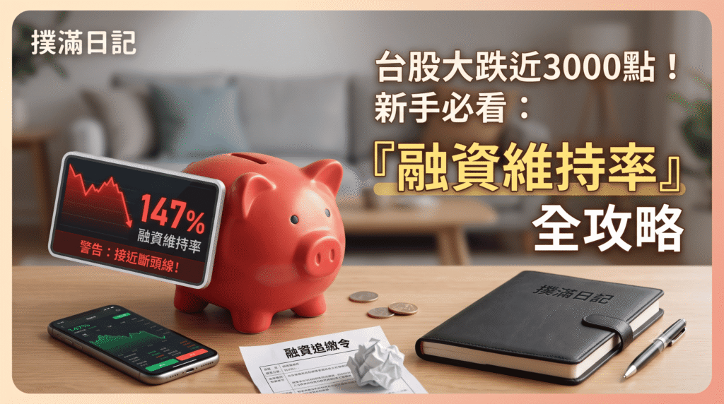 台股歷史級大跌近3000點！新手必看：「融資維持率」全攻略