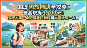 115 國旅補助全攻略》最高現折 3,700 元！五大方案、身分證登記時程與申請步驟一次看